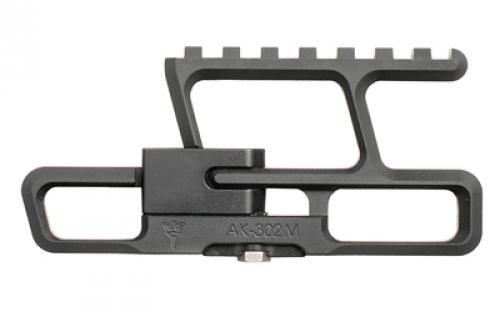 RS Regulate Rear Biased Lower, Modular Side Mount, Fits AKM Type Rifles, Matte Finish, Black, Not Compatible with Folding Stocks AK-302M