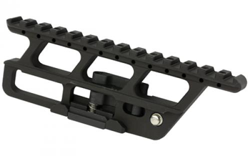 RS Regulate Yugo Full Length Lower, Modular Side Mount, Fits Yugo/Serbian Type Rifles, Matte Finish, Black, Not Compatible with Folding Stocks AK-307MS
