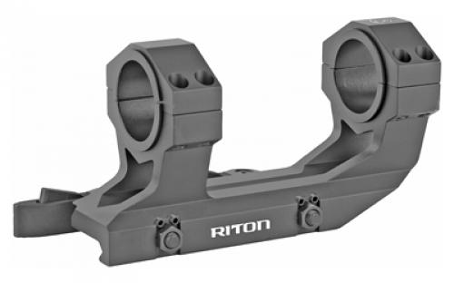 Riton Optics Mount, 30mm, Black, Quick Detach, 30mm With 1 Reducing Ring X301QD