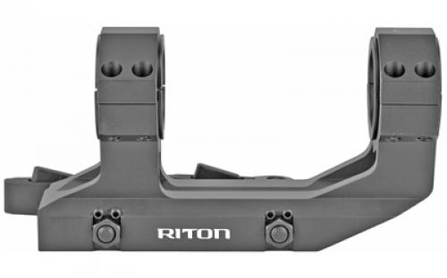 Riton Optics Mount, 30mm, Black, Quick Detach, 30mm With 1" Reducing Ring X301QD