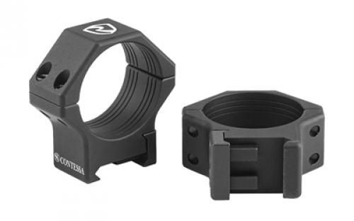 Riton Optics Contessa, 30mm Light Picatinny Rings, Alluminum Alloy, 12mm Height, Black XRC3012A23