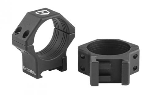 Riton Optics Contessa, 30mm Light Picatinny Rings, Alluminum Alloy, 8mm Height, Black XRC308A23
