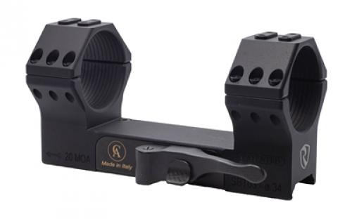 Riton Optics Contessa, 34mm Quick Detach Mount, Picatinny, Hardened Steel, 20 MOA, Black XRC34QD2023
