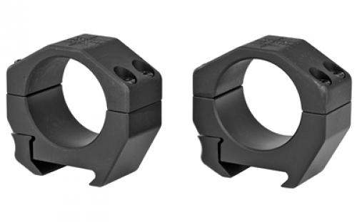 Seekins Precision Scope Ring, .82" Low, 30mm, 4 Cap Screw, Black Finish 0010620002