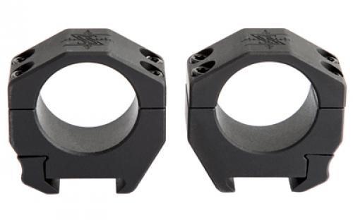 Seekins Precision Scope Ring, .92 Medium High, 30mm, 4 Cap Screw, Black Finish 0010620010