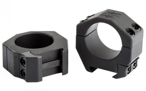 Seekins Precision Scope Ring, .92" Medium High, 30mm, 4 Cap Screw, Black Finish 0010620010