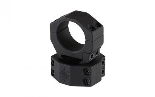 Seekins Precision Scope Ring, .97 High, 30mm, 4 Cap Screw, Black Finish 0010620012
