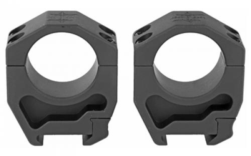 Seekins Precision Scope Ring, 1.26 Extra High, 30mm, 4 Cap Screw, Black Finish 0010620016