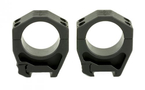 Seekins Precision Scope Ring, 1.26 Extra High, 34mm, 4 Cap Screw, Black Finish 0010630010