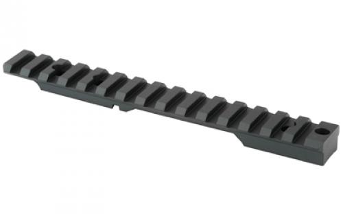 Seekins Precision 0 MOA Scope Base, #6-48 Screws, Fits Remington 700, Short Action, Black Finish 0010710013