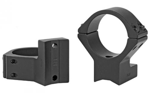 Talley Manufacturing Light Weight Ring/Base Combo, 30mm High, Black Finish, Alloy, Fits Savage Round Receiver w/ Accutrigger, A17, A22, Remington 783, Ruger American ShortAction, Stiller Predator, Stevens 200, Thompson Center Venture, Compass 750725