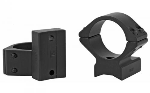 Talley Manufacturing Light Weight Ring/Base Combo, 1" Low, Black Finish, Alloy, Fits Weatherby Accumark, Magnum, Mark V (9 Lug) 930705