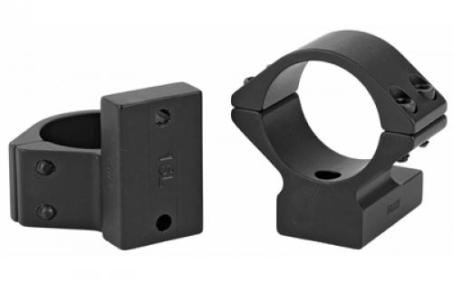 Talley Manufacturing Light Weight Ring/Base Combo, 1" Low, Black, Alloy, Tikka T3/T3-X, Knight MK-85 930714