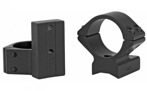 Talley Manufacturing Light Weight Ring/Base Combo, 1" Low, Black Finish, Alloy, Fits Savage Round Receiver w/ Accutrigger, A17, A22, Remington 783, Ruger American Short Action, Stiller Predator, Stevens 200, Thompson Center Venture, Compass 930725