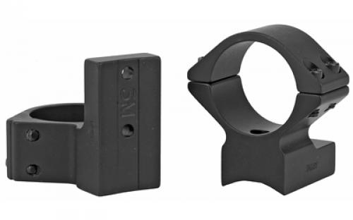 Talley Manufacturing Light Weight Ring/Base Combo, 1" Med, Black Finish, Alloy, Fits Remington 700-721-722-725-40X, Bergara B14, Nosler M48, Mossberg Patriot, MVP, 4X4, Sauer 100, 101, Mauser M18 940700