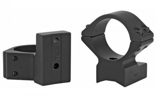 Talley Manufacturing Light Weight Ring/Base Combo, 1" Med, Black Finish, Alloy, Fits Howa 1500, Weatherby Vanguard 940734