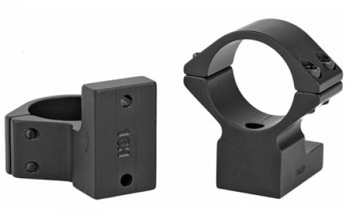 Talley Manufacturing Light Weight Ring/Base Combo, 1" High, Black, Alloy, Tikka T3/T3-X, Knight MK-85 950714