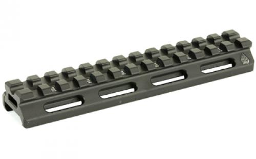 Leapers, Inc. - UTG Super Slim Picatinny Riser Mount, 1/2 Height, 13 Slots, Black Finish MT-RSX5L