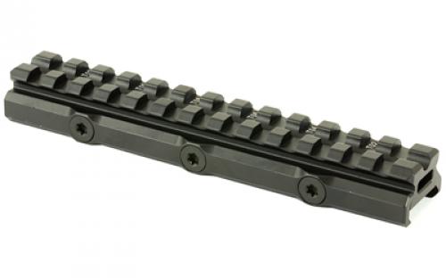 Leapers, Inc. - UTG Super Slim Picatinny Riser Mount, 1/2" Height, 13 Slots, Black Finish MT-RSX5L