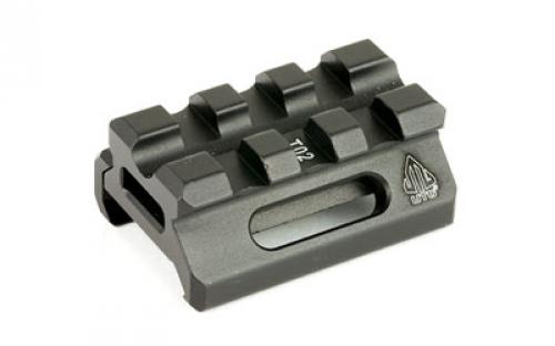 Leapers, Inc. - UTG Super Slim Picatinny Riser Mount, 1/2 Height, 3 Slots. Black Finish MT-RSX5S