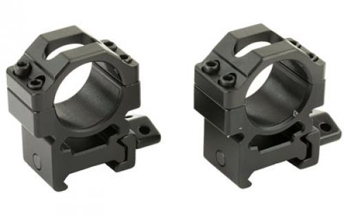 Leapers, Inc. - UTG Pro Max Strength, Rings, Fits Picatinny, 1 Medium, 2 piece, Black Finish RG2W1154