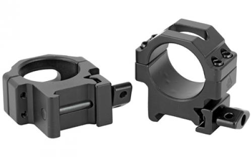 Leapers, Inc. - UTG Pro Max Strength, Rings, Fits Picatinny, 30MM Low, 2 piece, Black Finish RG2W3104