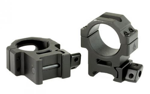 Leapers, Inc. - UTG Pro Max Strength, Rings, Fits Picatinny, 30MM Medium, 2 piece, Black Finish RG2W3154