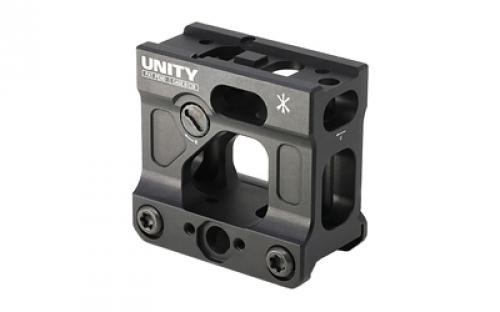 Unity Tactical FAST Micro, Red Dot Mount, 2.26 Optical Height, Compatible with T1/T2 Footprints, Anodized Finish, Black FST-MICB