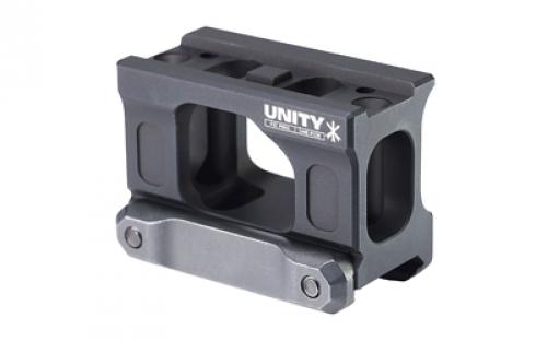 Unity Tactical FAST Micro, Red Dot Mount, 2.26 Optical Height, Compatible with CompM5s, CompM5b, Duty RDS Footprints, Anodized Finish, Black FST-MISB