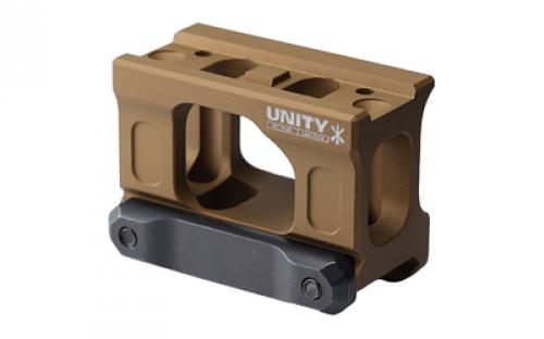 Unity Tactical FAST Micro, Red Dot Mount, 2.26 Optical Height, Compatible with CompM5s, CompM5b, Duty RDS Footprints, Anodized Finish, Flat Dark Earth FST-MISF