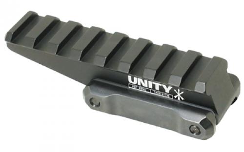 Unity Tactical FAST, Red Dot Riser, Elevates Lower 1/3 Mount to 2.26 Optical Height, Direct to Picitinny, Anodized Finish, Black FST-ORB