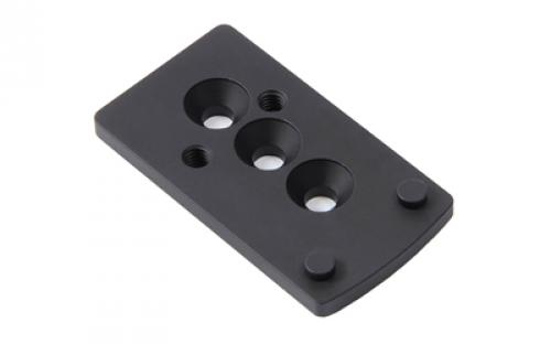 Unity Tactical FAST, Offset Optic Mounting Plate, 2.05 Optical Height, Compatible with UNITY LPVO Mount and Adapter, ACRO Footprint, Anodized Finish, Black FST-SOPA