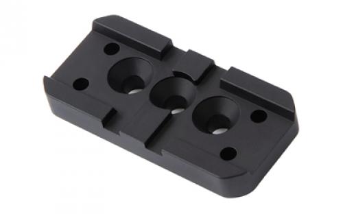 Unity Tactical FAST, Offset Optic Mounting Plate, 2.05 Optical Height, Compatible with UNITY LPVO Mount and Adapter, T1/T2 Footprint, Anodized Finish, Black FST-SOPM