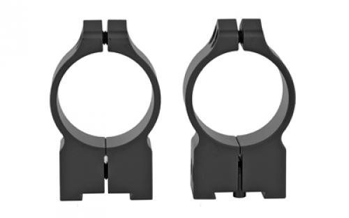 Warne Permanent Attached Fixed Ring Set, Fits Tikka Grooved Receiver, 30mm High, Matte Finish 15TM