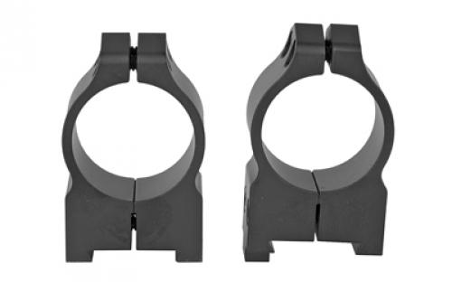 Warne Permanent Attached Fixed Ring Set, Fits CZ 550/557 19mm Grooved Receiver, 1 Medium, Matte Finish 1BM