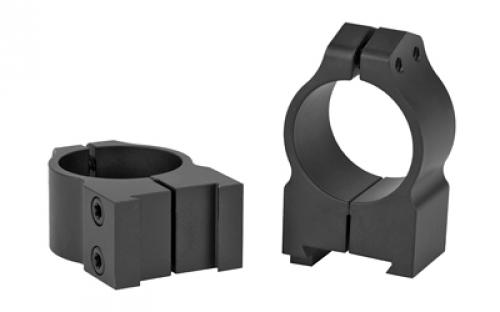 Warne Permanent Attached Fixed Ring Set, Fits CZ 550/557 19mm Grooved Receiver, 1" Medium, Matte Finish 1BM