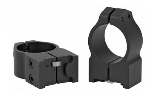 Warne Permanent Attached Fixed Ring Set, Fits Ruger M77, 1" Medium, Matte Finish 1R7M