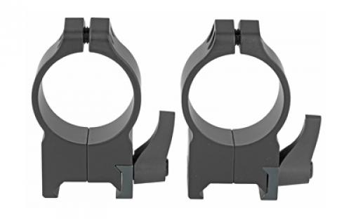 Warne Maxima Quick Detach Ring, 30mm, High, Matte Finish 215LM