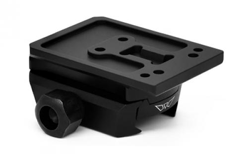 Warne Red Dot Riser, Fits Aimpoint T-2, Aluminum Construction, Anodized Finish, Black 6101M