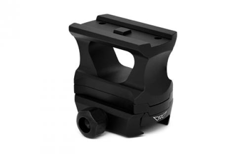 Warne Red Dot Riser, Super High, 2.25" Height, Fits Aimpoint T-2, Aluminum Construction, Anodized Finish, Black 6106M