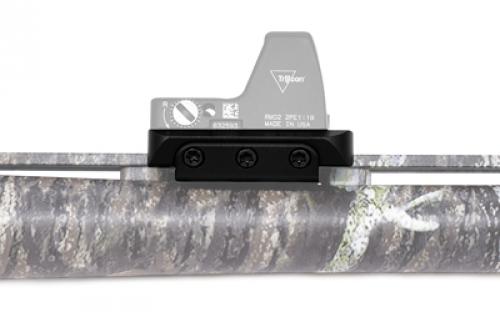Warne Red Dot Riser, Fits Shotgun Rib, Aluminum Construction, Anodized Finish, Black 6108M
