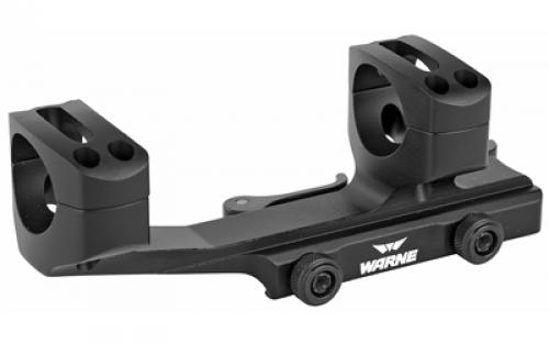 Warne Quick Detach Cantilever Mount, 1, Fits AR Rifles, Extended Skeletonized, Black Finish QDXSKEL1TW