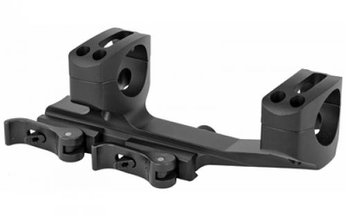 Warne Quick Detach Cantilever Mount, 1", Fits AR Rifles, Extended Skeletonized, Black Finish QDXSKEL1TW