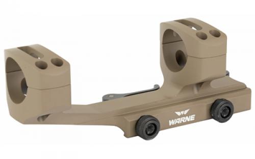 Warne Quick Detach Cantilever Mount, 30mm, Fits AR Rifles, Extended Skeletonized, Dark Earth Finish QDXSKEL30DE