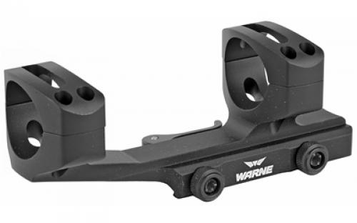 Warne Quick Detach Cantilever Mount, 30mm, Fits AR Rifles, Extended Skeletonized, Black Finish QDXSKEL30TW