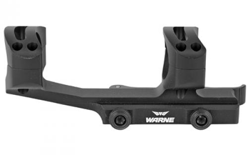 Warne Quick Detach Cantilever Mount, 30mm, Fits AR Rifles, Extended Skeletonized, Black Finish QDXSKEL30TW