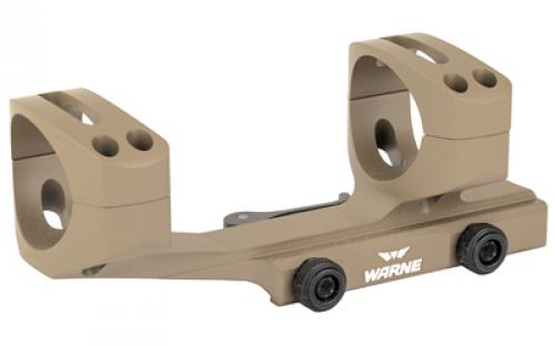 Warne Quick Detach Cantilever Mount, 34mm, Fits AR Rifles, Extended Skeletonized, Dark Earth Finish QDXSKEL34DE