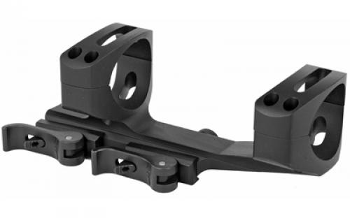 Warne Quick Detach Cantilever Mount, 34mm, Fits AR Rifles, Extended Skeletonized, Black Finish QDXSKEL34TW