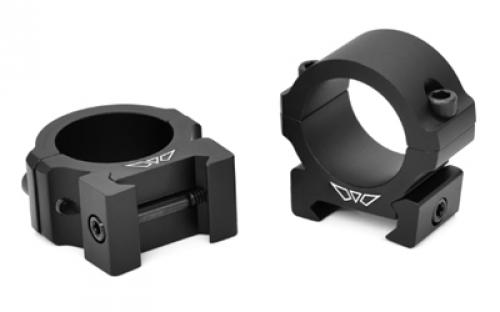 Warne Vapor Horizontal, 1, Low Rings, Matte Finish, Black, Fits Picatinny V600M