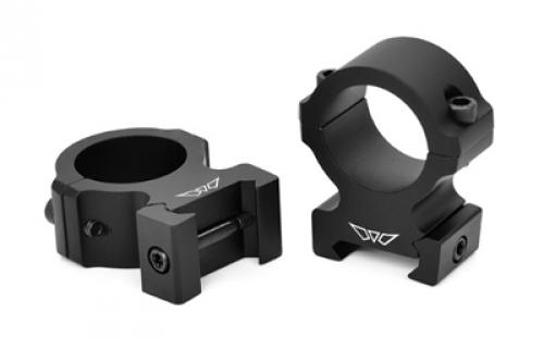 Warne Vapor Horizontal, 1, High Rings, Matte Finish, Black, Fits Picatinny V602M